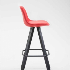 Barová židle Laura, červená / černá - 3
