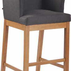 Barová židle Laura, tmavě šedá - 1