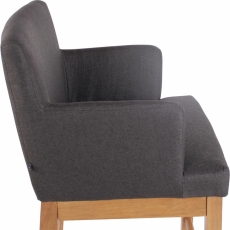Barová židle Laura, tmavě šedá - 7