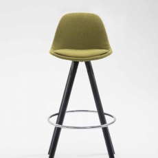 Barová židle Lauren, světle zelená / černá - 2
