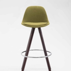 Barová židle Lauren, světle zelená / hnědá - 2