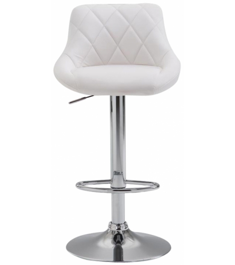 Barová židle Lazo (SET 2 ks), bílá