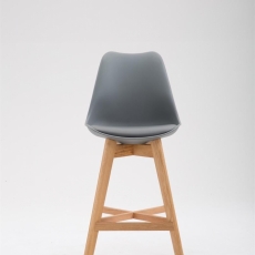 Barová židle Lenisa, světle šedá - 2