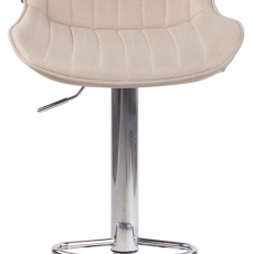 Barová židle Lentini, textil, chrom / krémová - 2