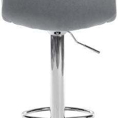 Barová židle Lex, samet,  chromová podnož / tmavě šedá - 4