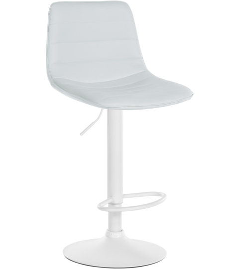 Barová židle Lex, syntetická kůže,  bílá podnož / bílá 