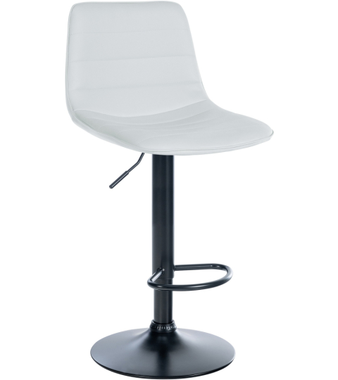 Barová židle Lex, syntetická kůže,  černá podnož / bílá 