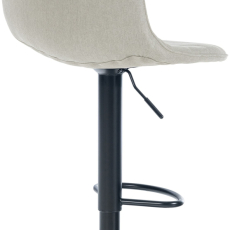 Barová židle Lex, textil,  černá podnož / krémová - 3