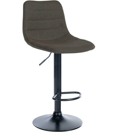 Barová židle Lex, textil,  černá podnož / taupe 