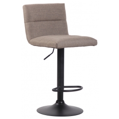 Barová židle Limerick, textil, černá / taupe