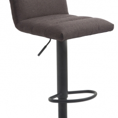 Barová židle Limerick, textil, černá / tmavě šedá - 1