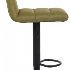 Barová židle Limerick, textil, černá / zelená - 3