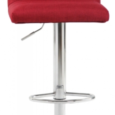 Barová židle Limerick, textil, chrom / červená - 2