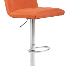 Barová židle Limerick, textil, chrom / oranžová - 1