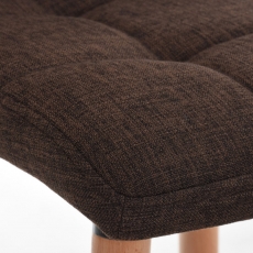 Barová židle Lincoln, textil, hnědá - 7
