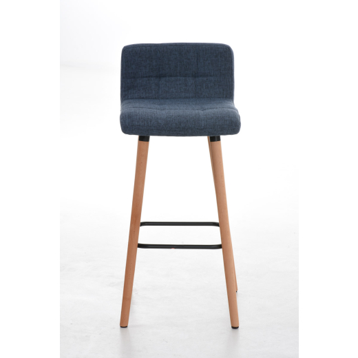 Barová židle Lincoln, textil, modrá - 1