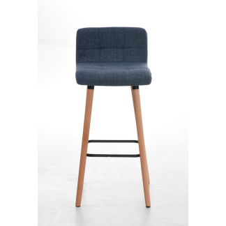 Barová židle Lincoln, textil, modrá