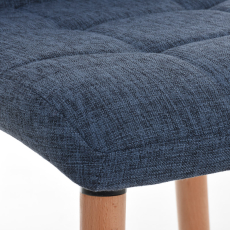 Barová židle Lincoln, textil, modrá - 6