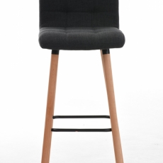 Barová židle Lincoln, textil, tmavě šedá - 2