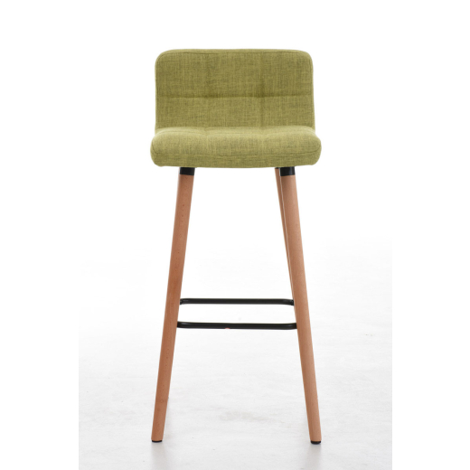 Barová židle Lincoln, textil, zelená - 1