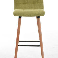 Barová židle Lincoln, textil, zelená - 1