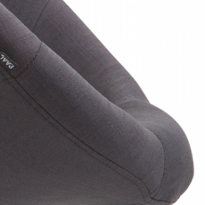 Barová židle London, textil, chrom / černá - 6