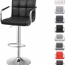Barová židle Lydie (SET 2 ks), černá - 2