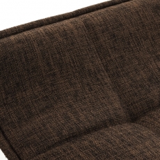 Barová židle Madison, textil, hnědá - 5