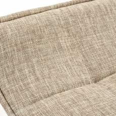 Barová židle Madison, textil, krémová - 5