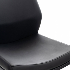 Barová židle Matola, syntetická kůže, černá - 4