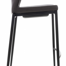 Barová židle Matola, syntetická kůže, hnědá - 3
