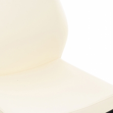 Barová židle Matola, syntetická kůže, krémová - 5