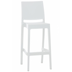 Barová židle May, bílá