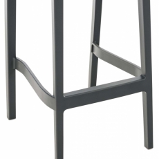 Barová židle May, tmavě šedá - 6
