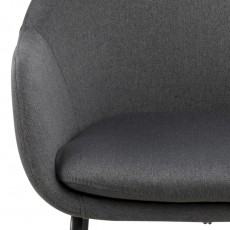 Barová židle Melina (SET 2 ks), tm. šedá - 6