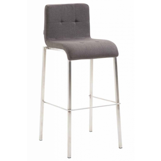 Barová židle Miluan, tmavě šedá - 1