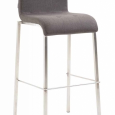 Barová židle Miluan, tmavě šedá - 1