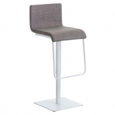 Barová židle Mona, bílá podnož - 4