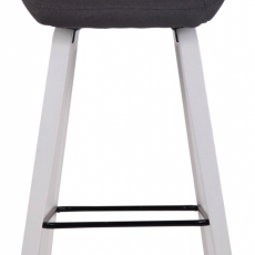 Barová židle Newnan, bílá / černá - 2
