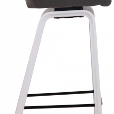 Barová židle Newnan, bílá / tmavě šedá - 3