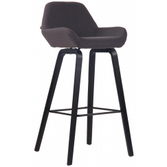 Barová židle Newnan, černá / černá