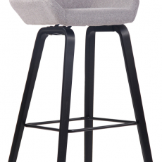 Barová židle Newnan, černá / šedá - 1