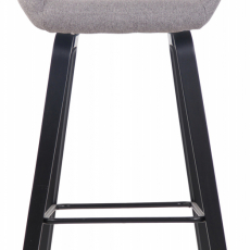 Barová židle Newnan, černá / šedá - 2