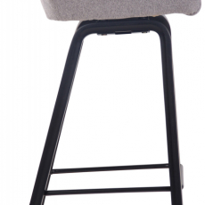 Barová židle Newnan, černá / šedá - 3