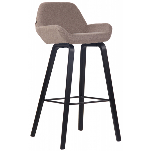 Barová židle Newnan, černá / taupe - 1