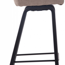Barová židle Newnan, černá / taupe - 3