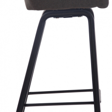 Barová židle Newnan, černá / tmavě šedá - 3