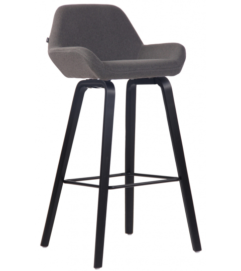 Barová židle Newnan, černá / tmavě šedá