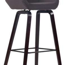 Barová židle Newnan, ořech / černá - 1