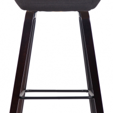 Barová židle Newnan, ořech / černá - 2